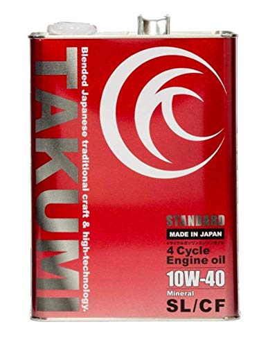 Amazon | TAKUMIモーターオイル(AKTJAPAN) エンジンオイル 10W-40 4L 4